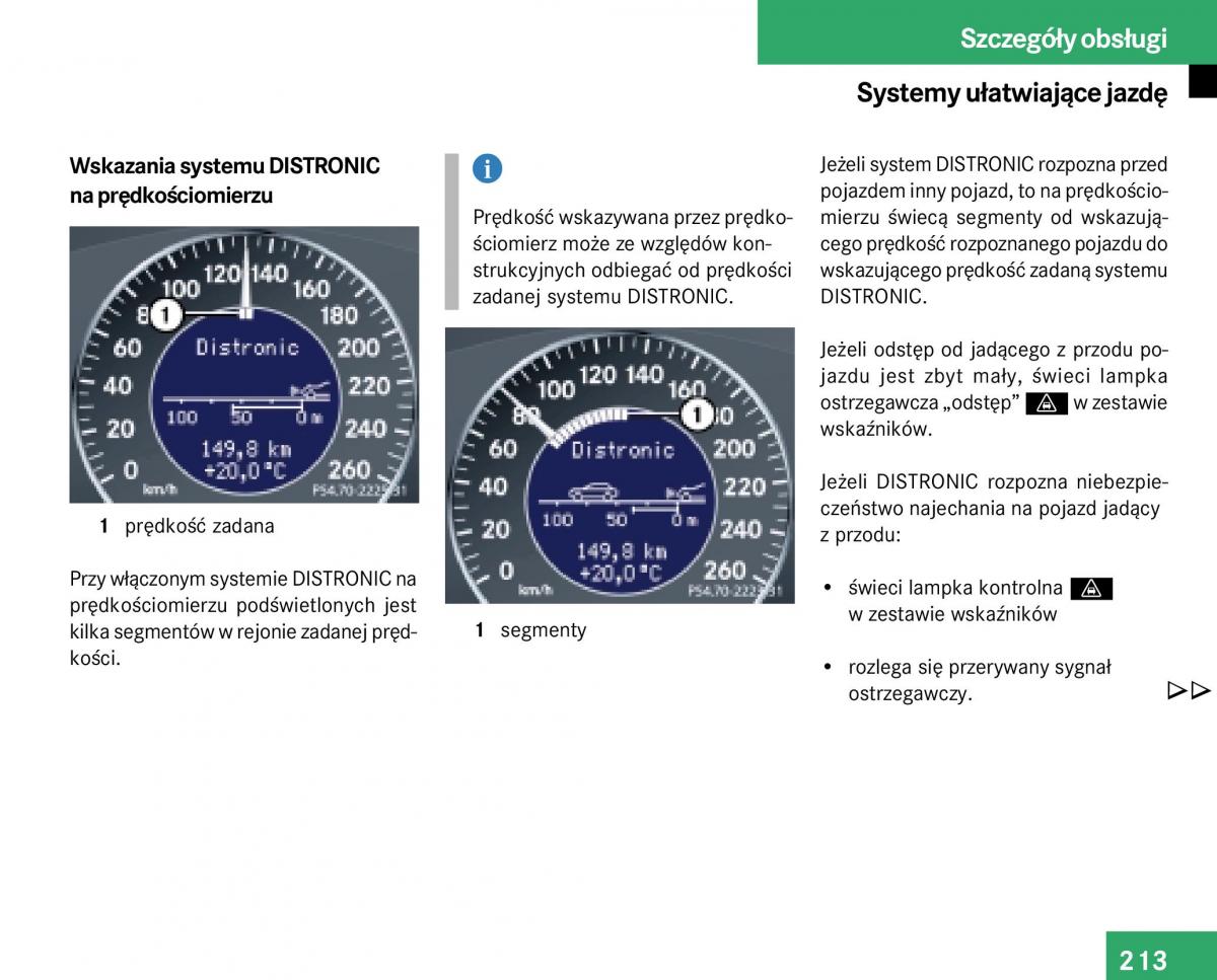 Mercedes Benz E Class W211 instrukcja obslugi / page 211