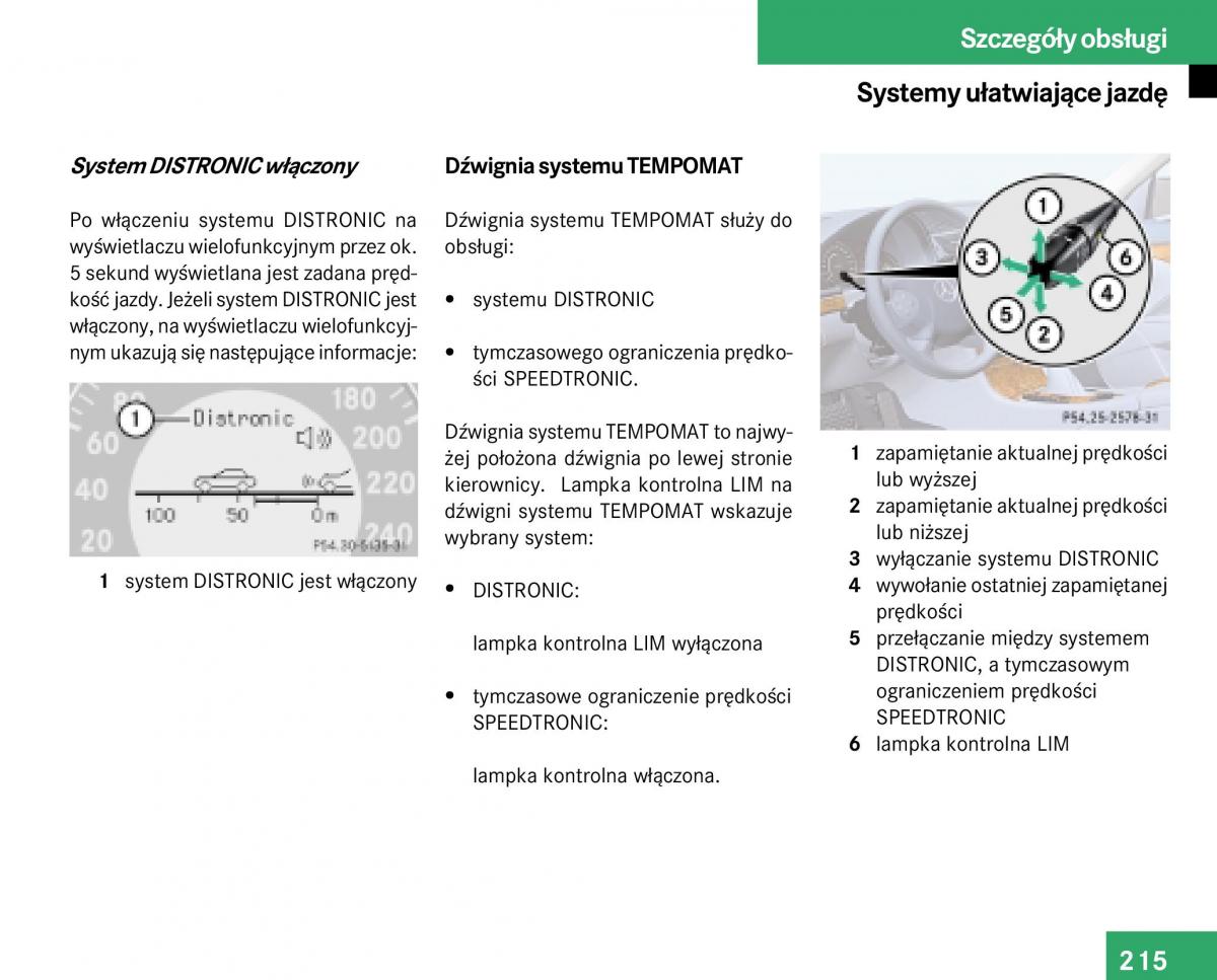 Mercedes Benz E Class W211 instrukcja obslugi / page 213