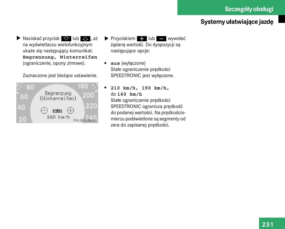 Mercedes Benz E Class W211 instrukcja obslugi / page 229