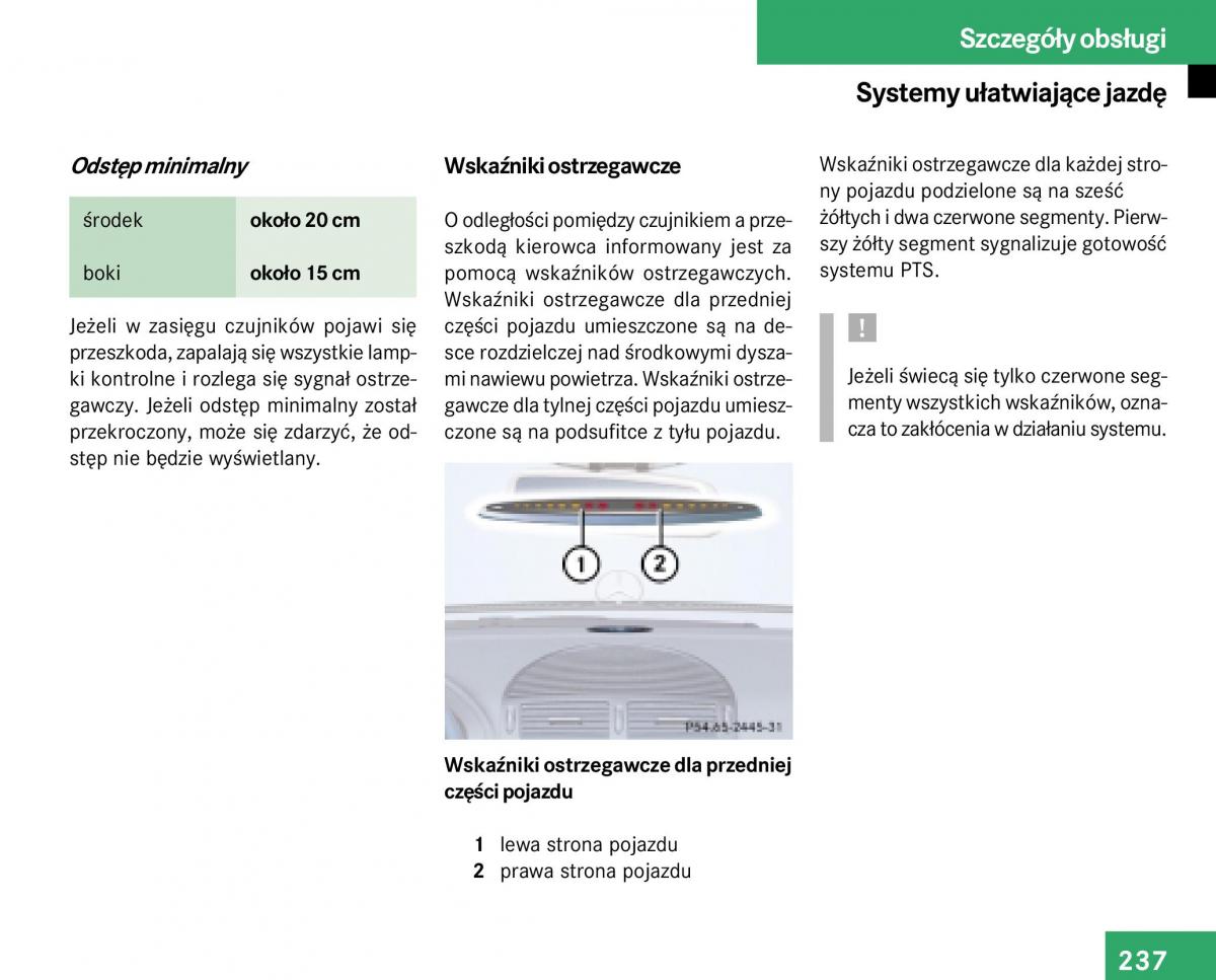 Mercedes Benz E Class W211 instrukcja obslugi / page 235