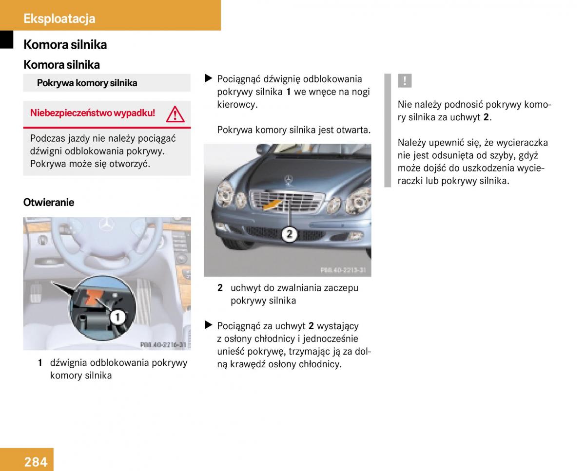 Mercedes Benz E Class W211 instrukcja obslugi / page 281