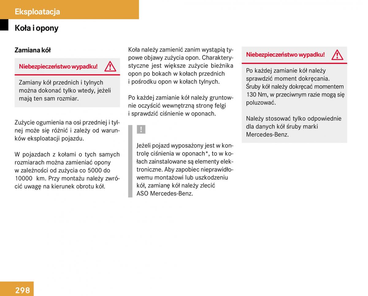 Mercedes Benz E Class W211 instrukcja obslugi / page 295