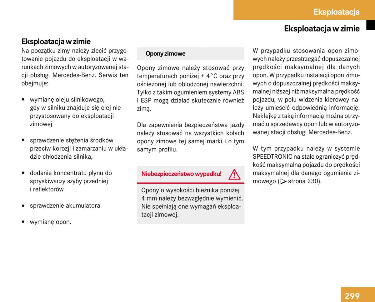 Mercedes Benz E Class W211 instrukcja obslugi / page 296