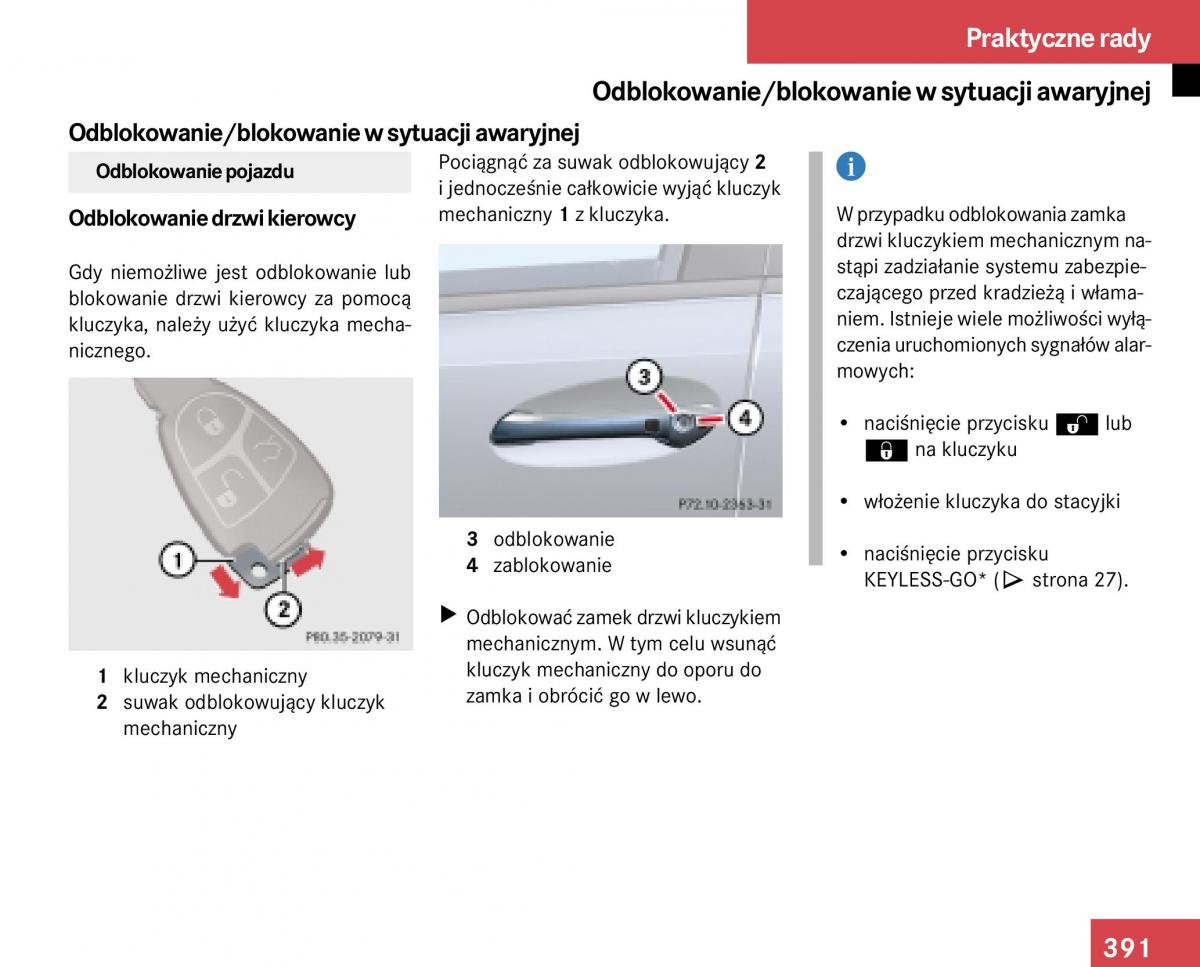 Mercedes Benz E Class W211 instrukcja obslugi / page 387