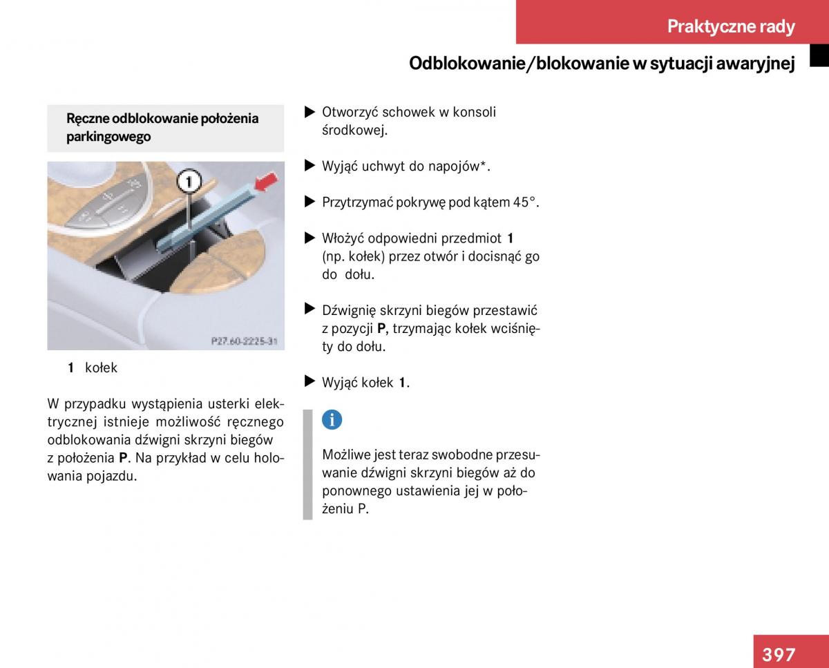 Mercedes Benz E Class W211 instrukcja obslugi / page 393