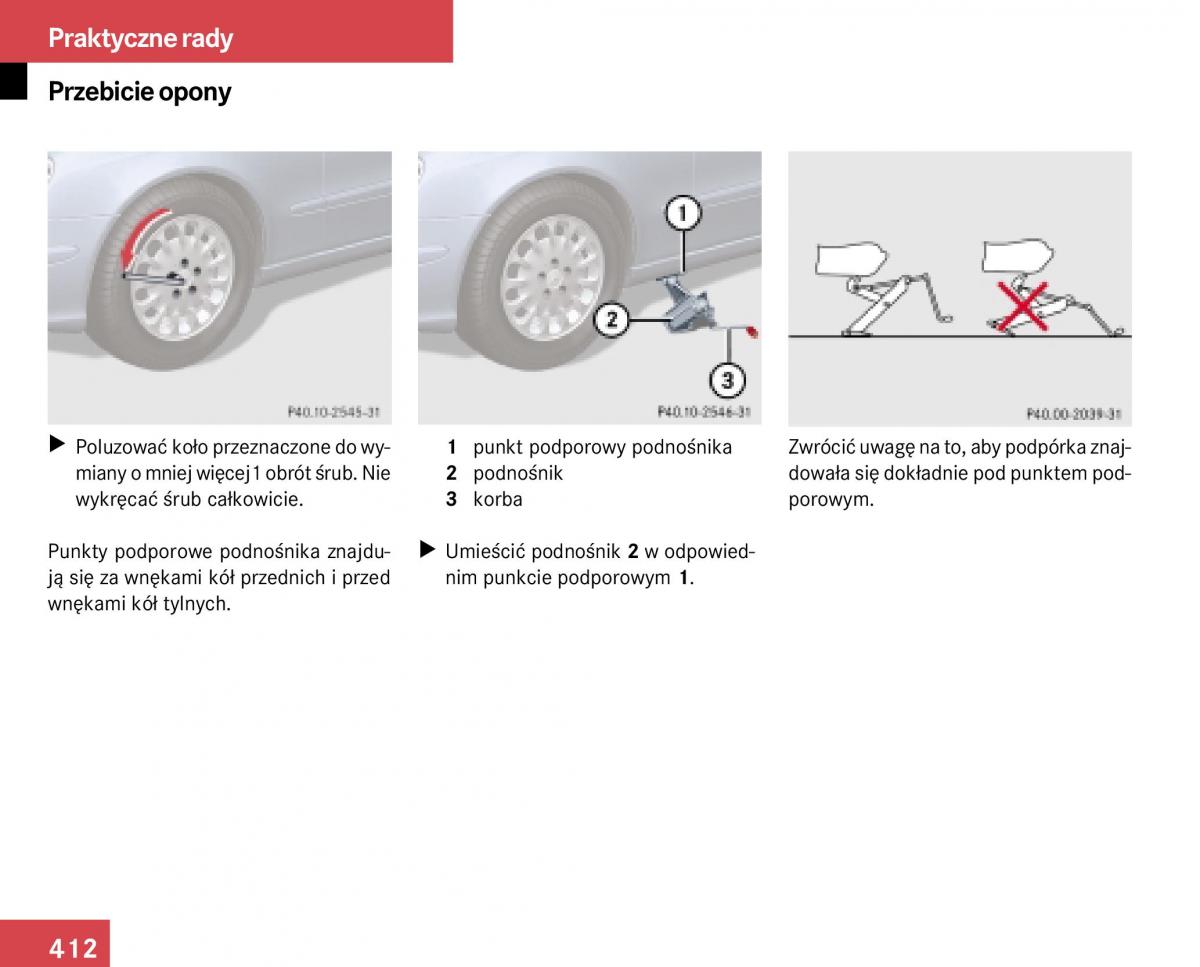 Mercedes Benz E Class W211 instrukcja obslugi / page 408