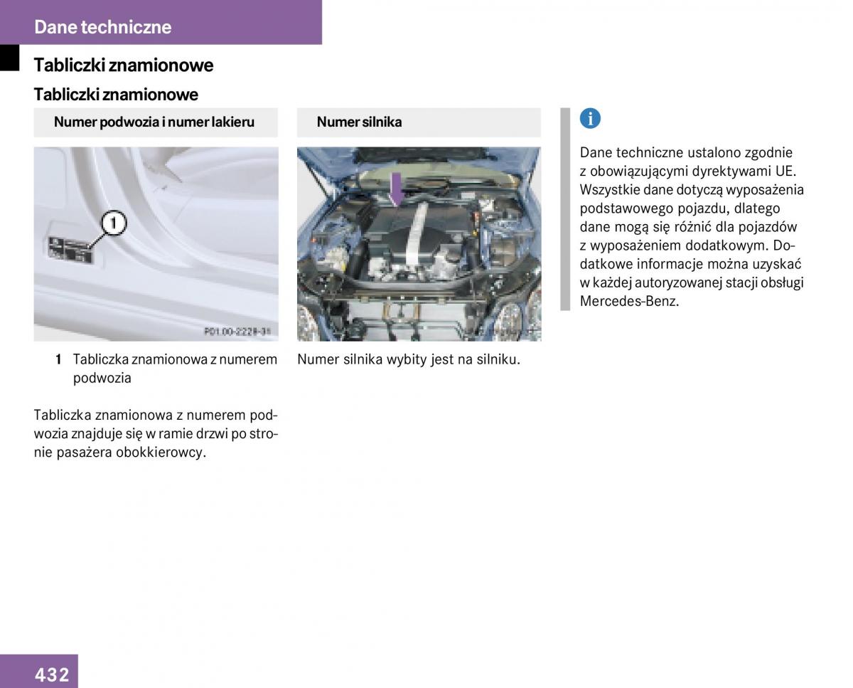 Mercedes Benz E Class W211 instrukcja obslugi / page 427