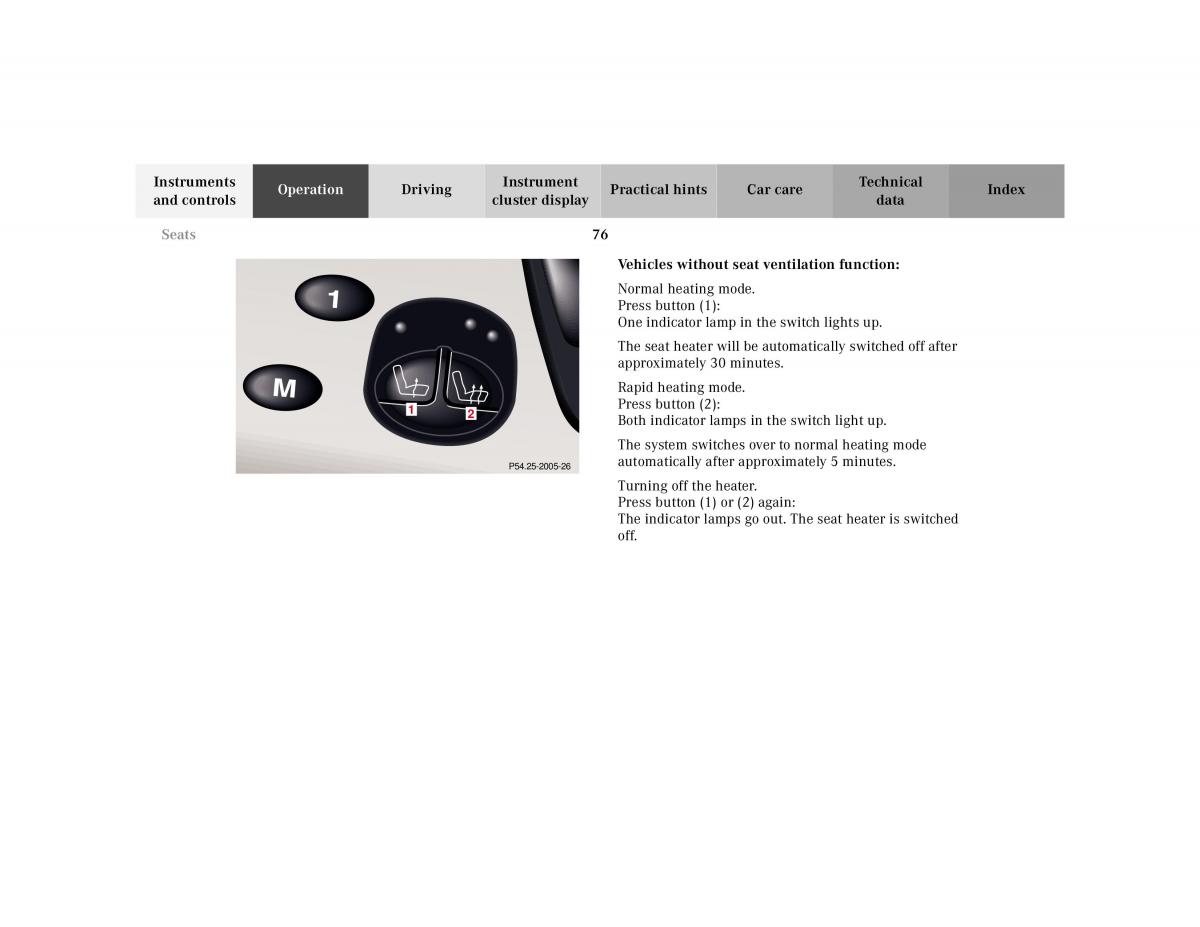 Mercedes Benz S Class W220 owners manual / page 79