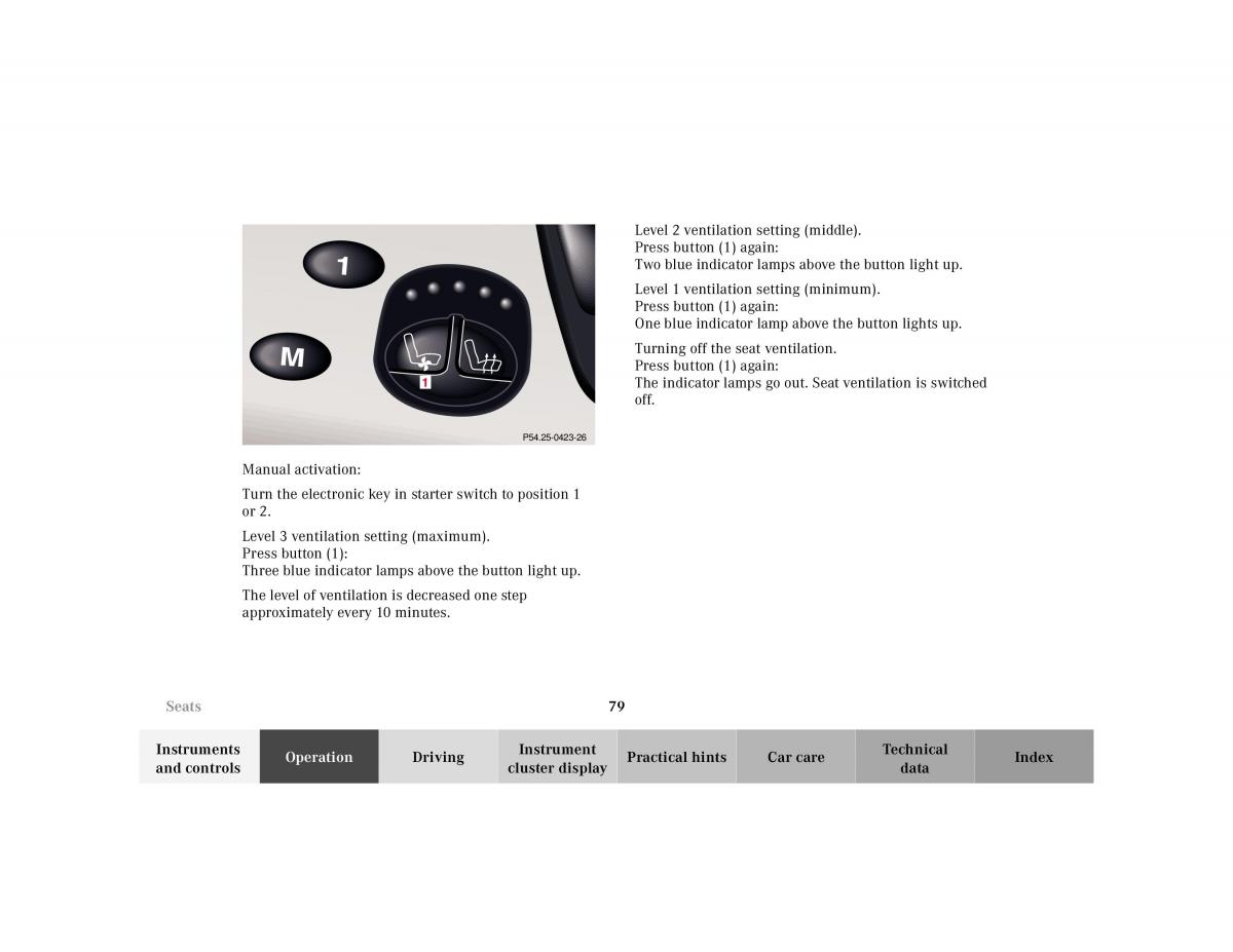 Mercedes Benz S Class W220 owners manual / page 82