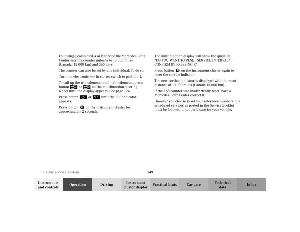 Mercedes Benz S Class W220 owners manual / page 152