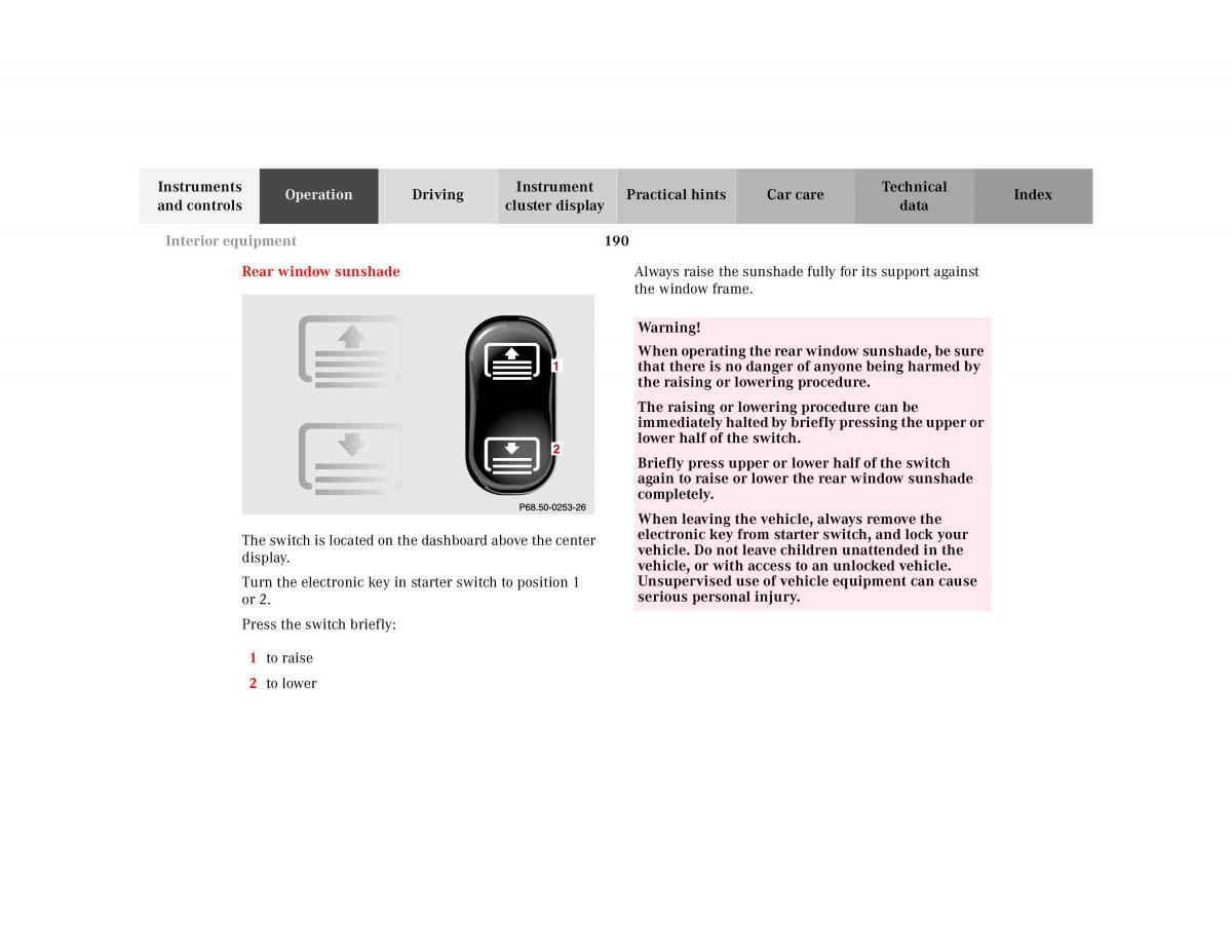 Mercedes Benz S Class W220 owners manual / page 193