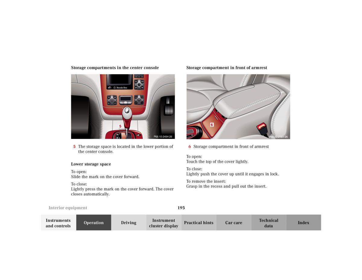 Mercedes Benz S Class W220 owners manual / page 198