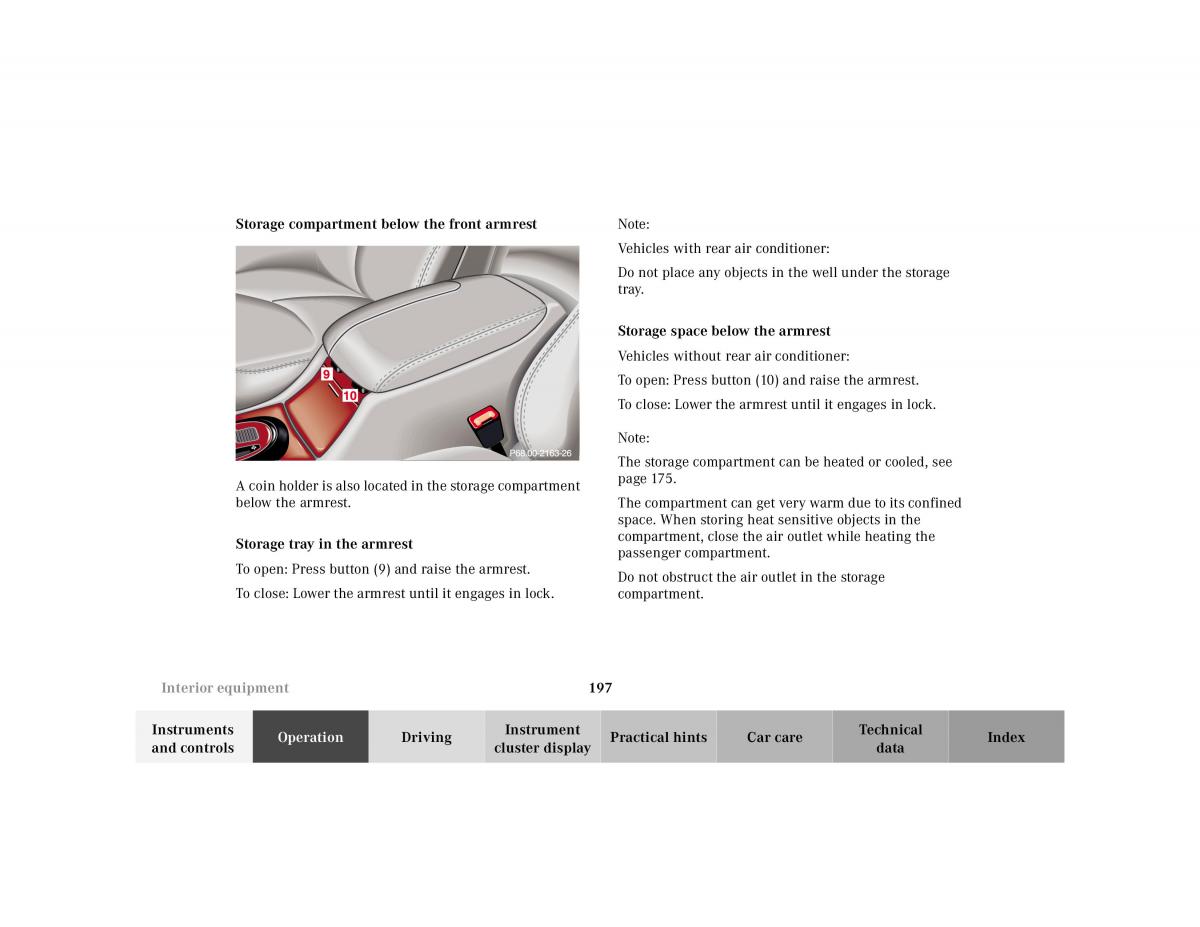 Mercedes Benz S Class W220 owners manual / page 200