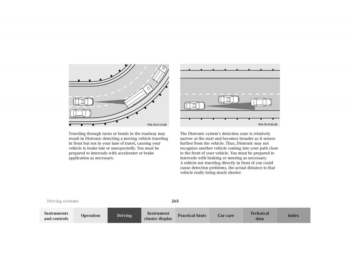 Mercedes Benz S Class W220 owners manual / page 268