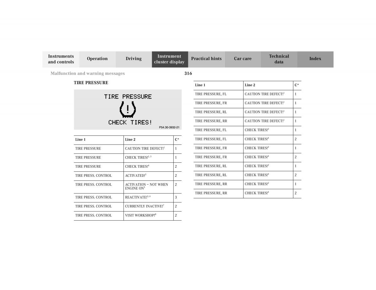 Mercedes Benz S Class W220 owners manual / page 319