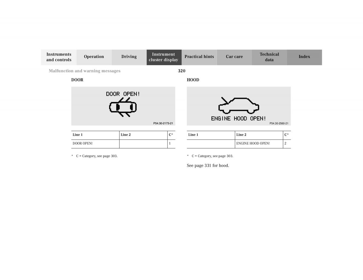 Mercedes Benz S Class W220 owners manual / page 323