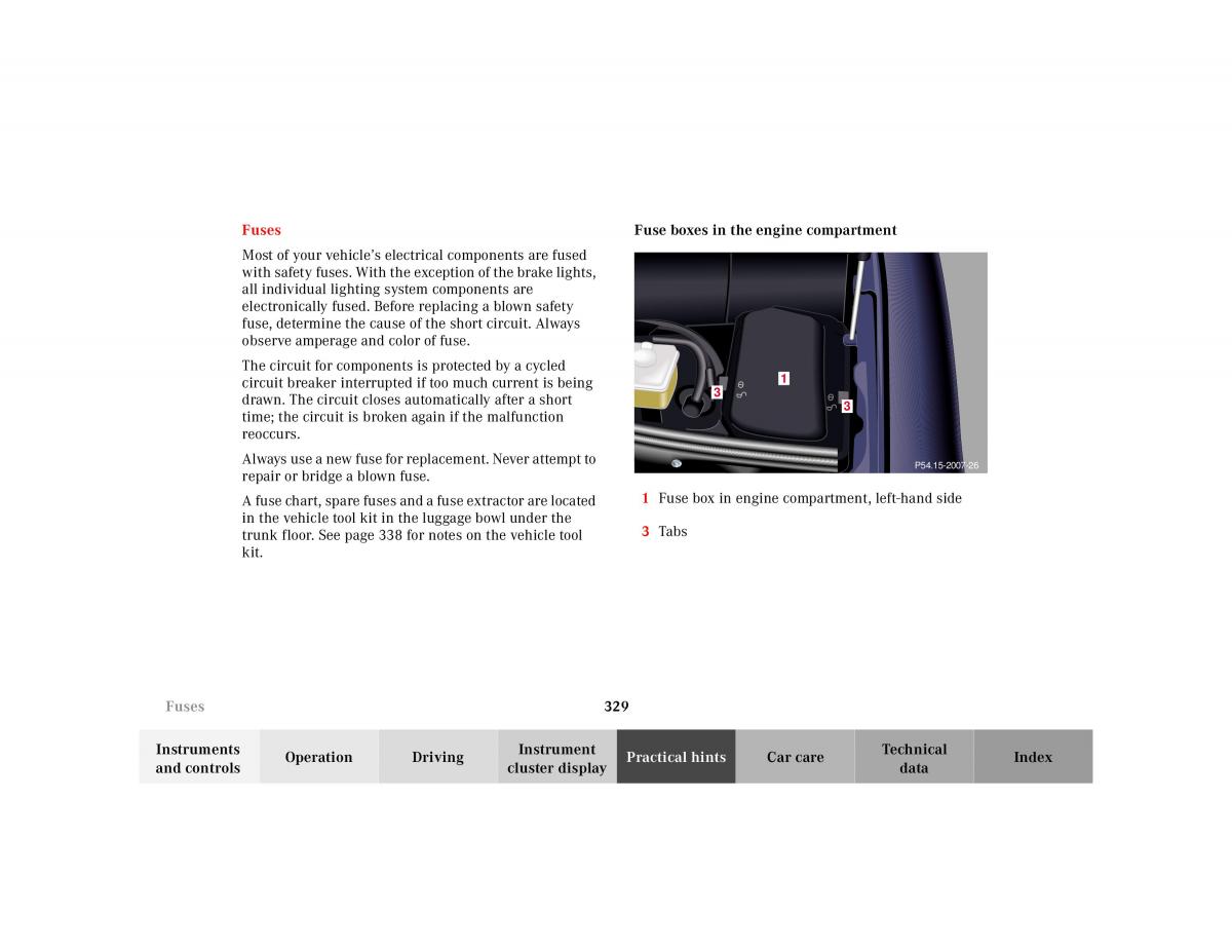 Mercedes Benz S Class W220 owners manual / page 332