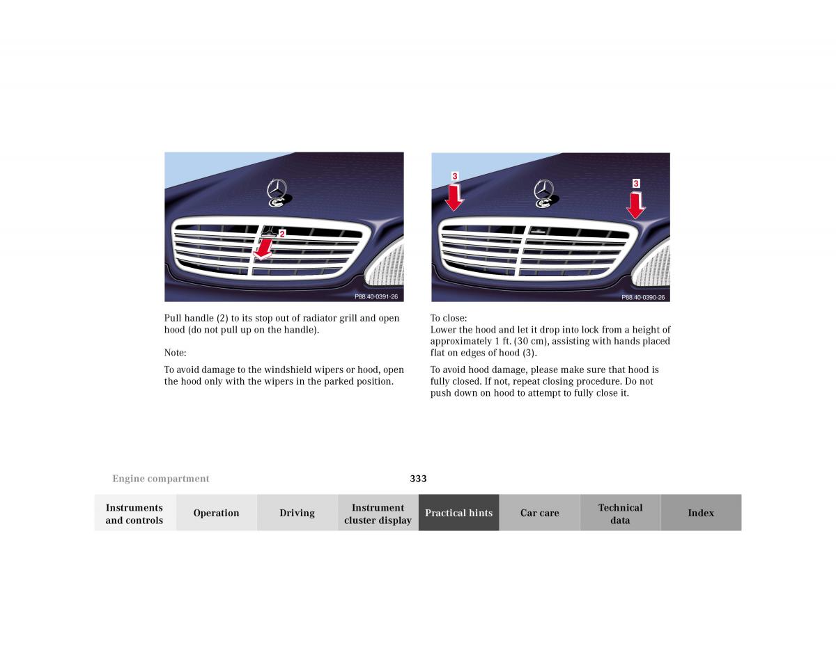 Mercedes Benz S Class W220 owners manual / page 336