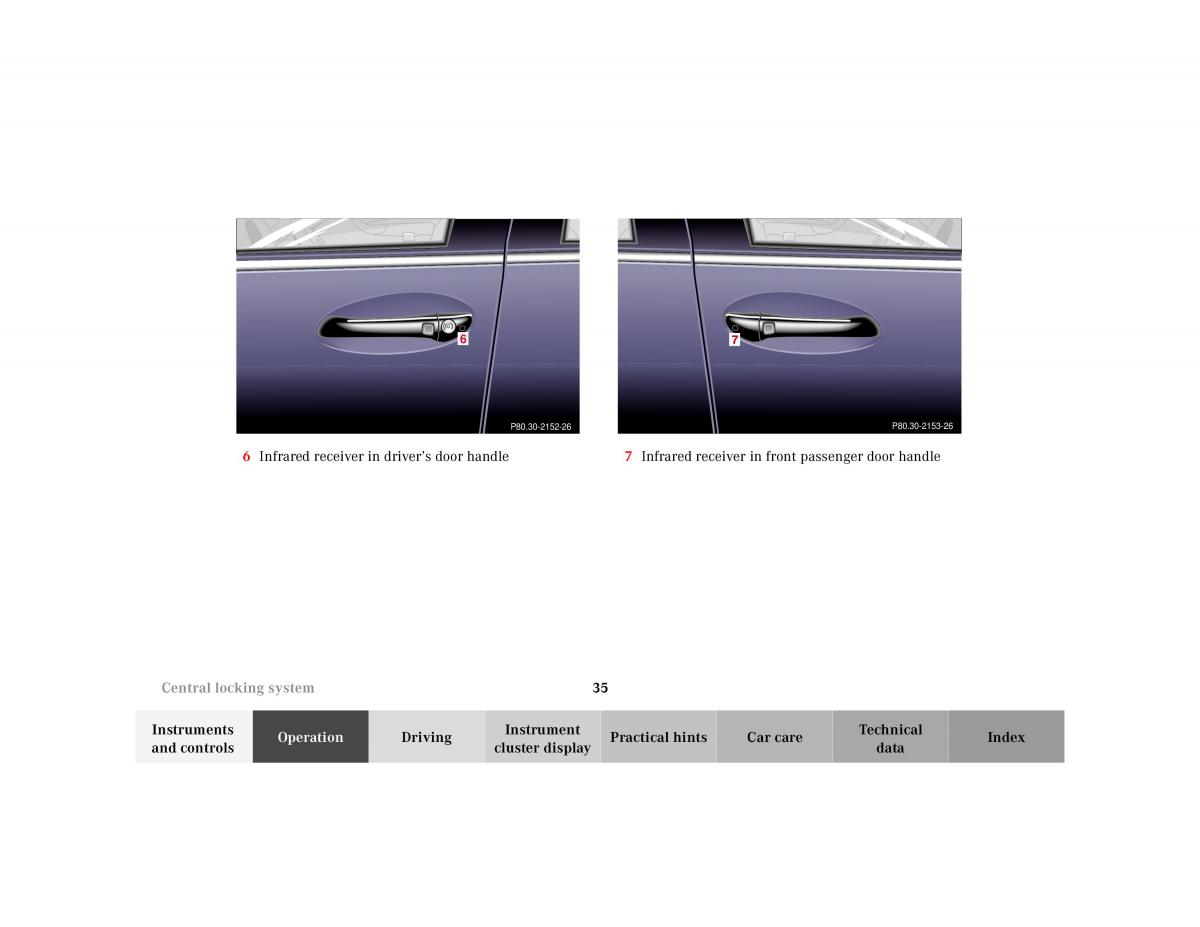 Mercedes Benz S Class W220 owners manual / page 38