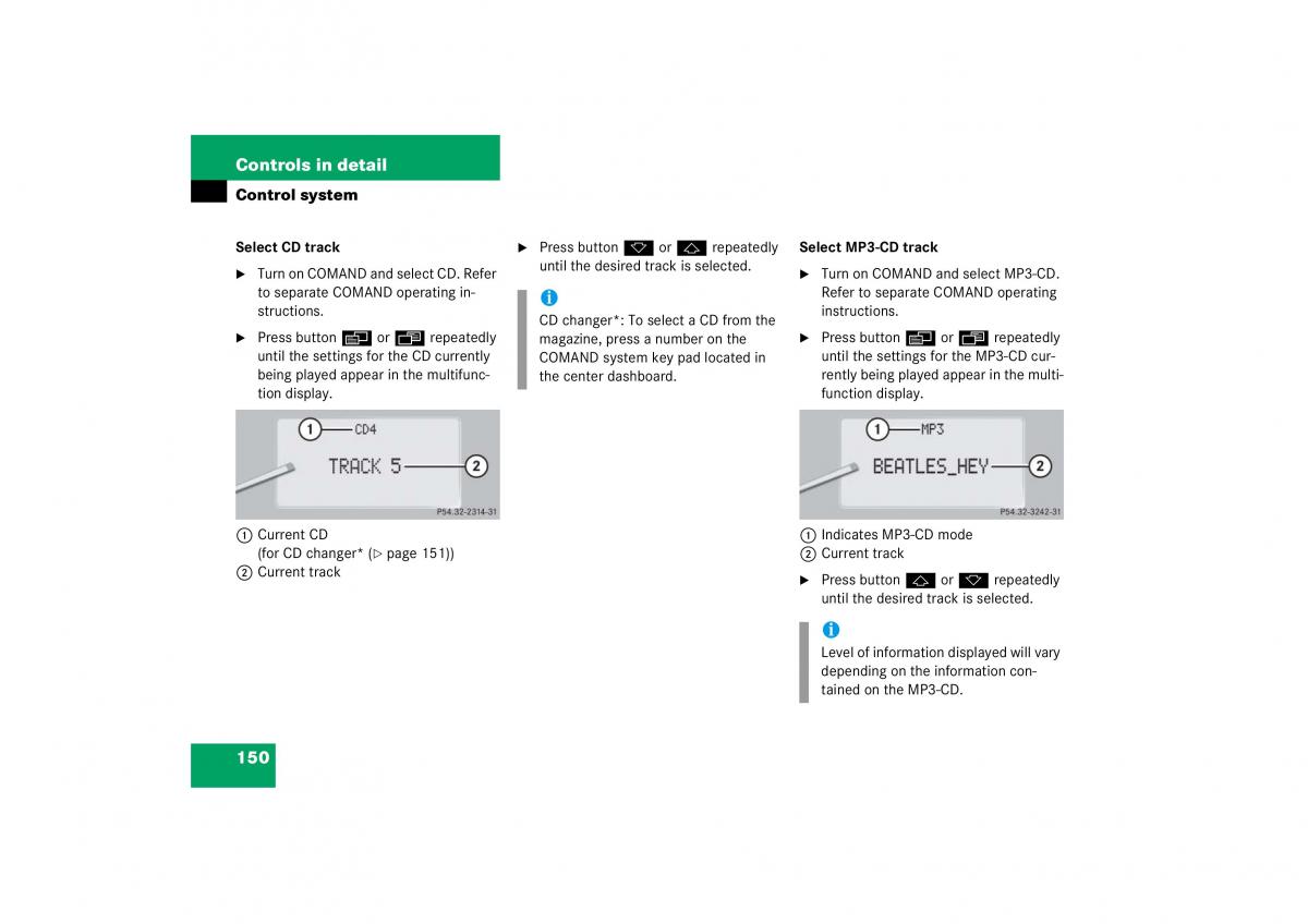 Mercedes Benz S Class W221 owners manual / page 151