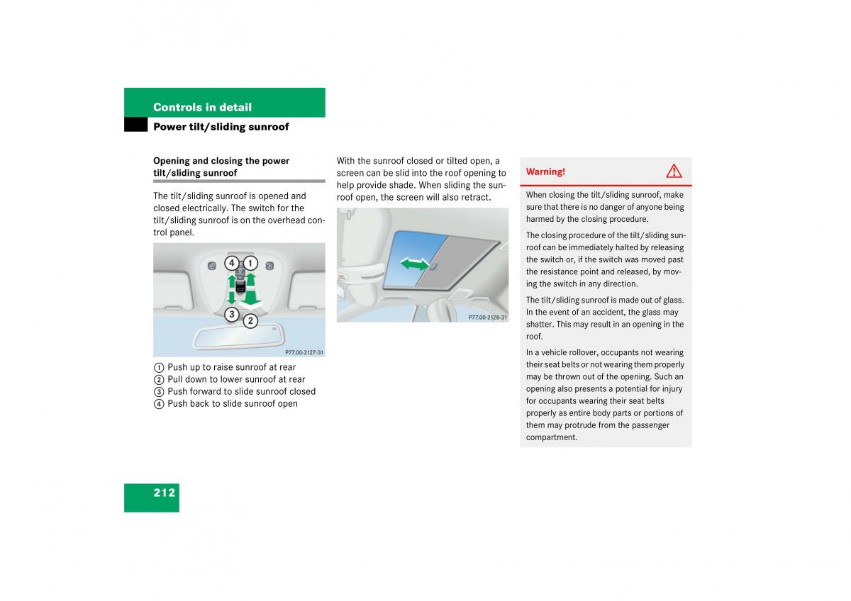 Mercedes Benz S Class W221 owners manual / page 213