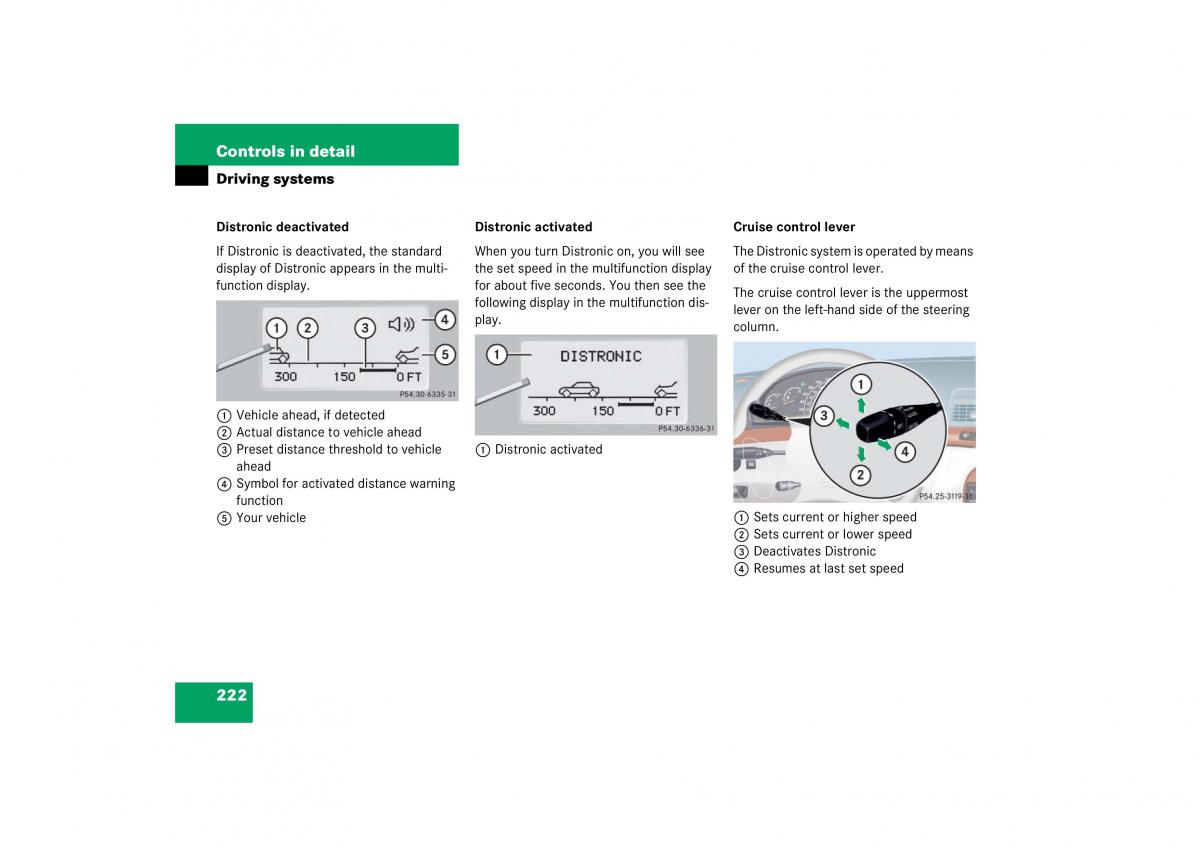 Mercedes Benz S Class W221 owners manual / page 223