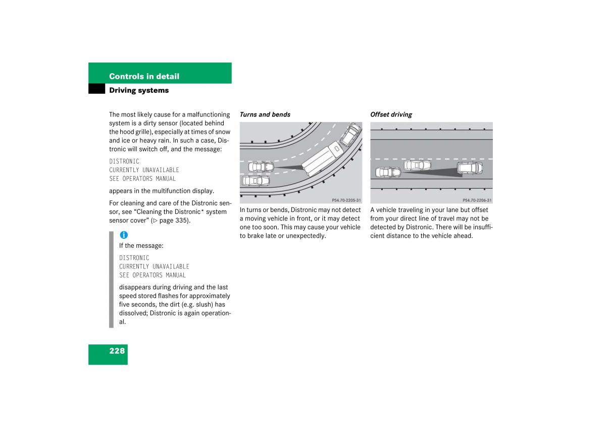 Mercedes Benz S Class W221 owners manual / page 229