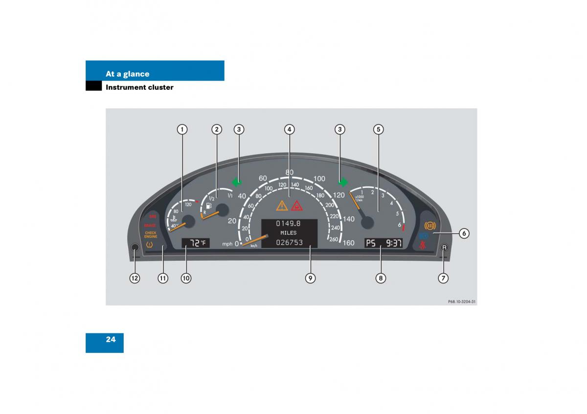 Mercedes Benz S Class W221 owners manual / page 25