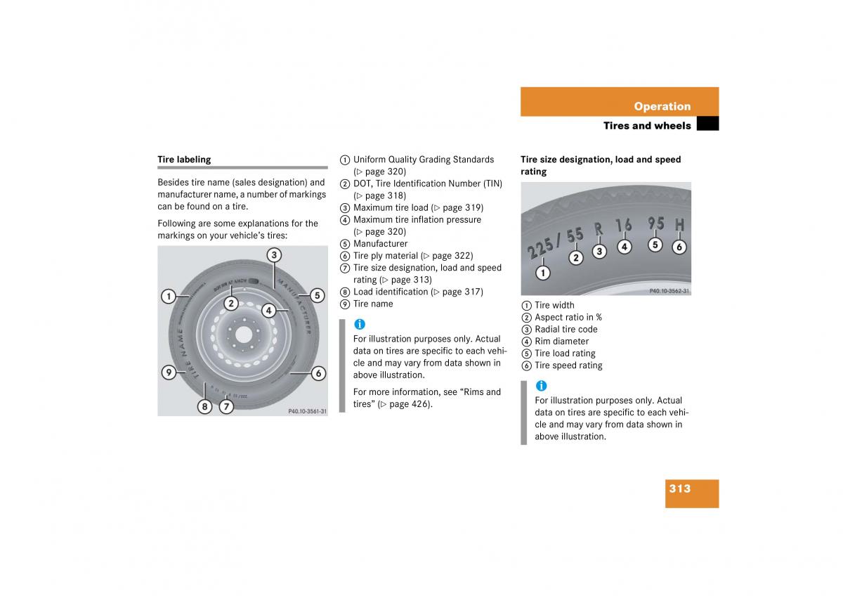 Mercedes Benz S Class W221 owners manual / page 314