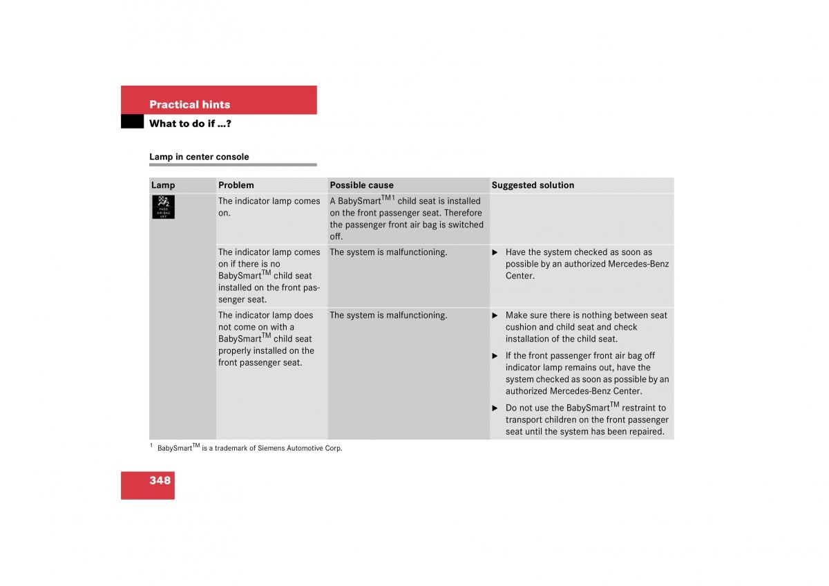 Mercedes Benz S Class W221 owners manual / page 349