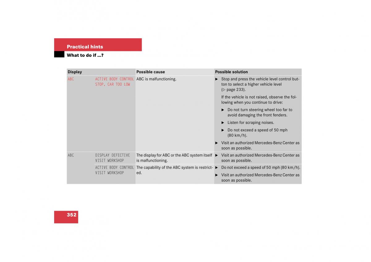 Mercedes Benz S Class W221 owners manual / page 353