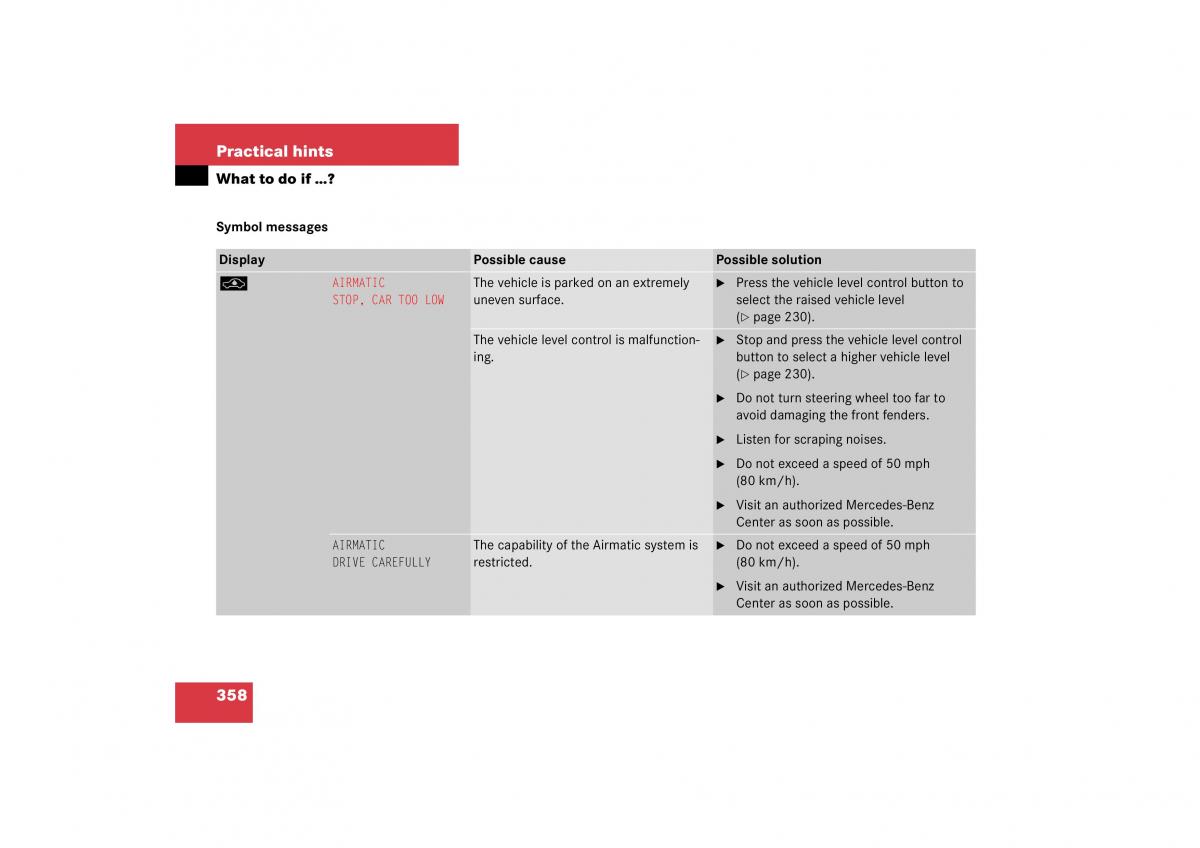 Mercedes Benz S Class W221 owners manual / page 359