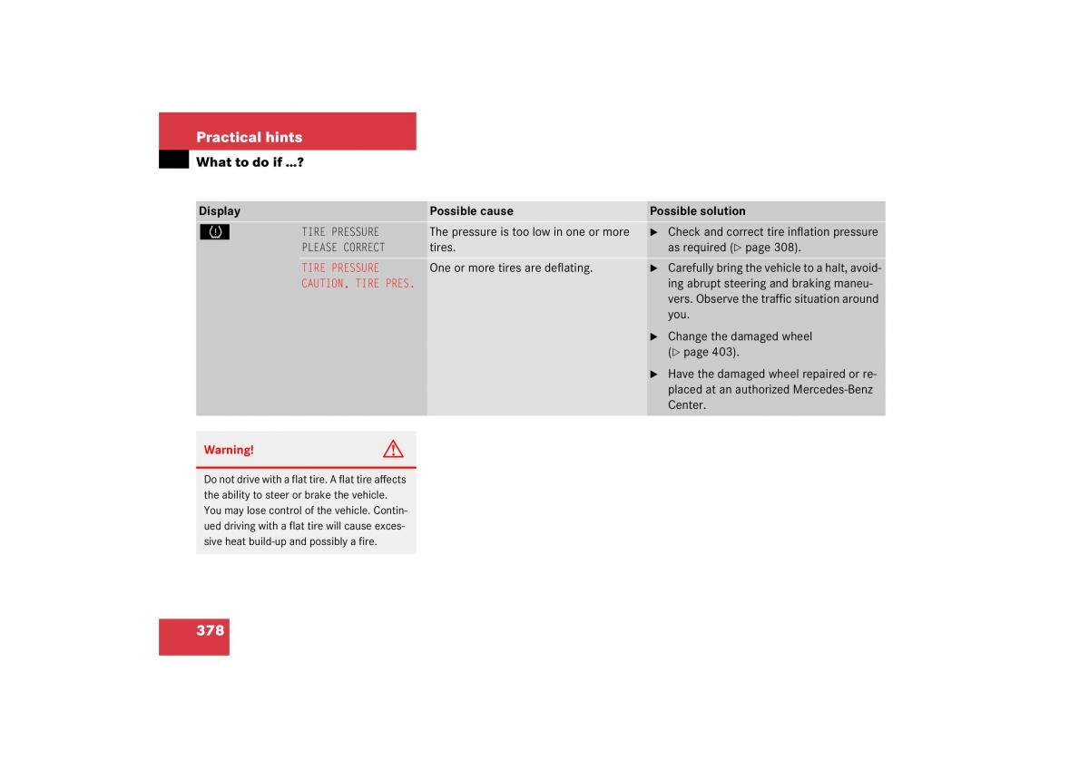 Mercedes Benz S Class W221 owners manual / page 379