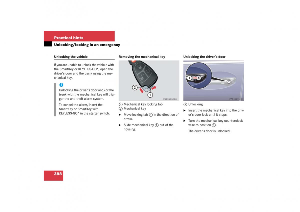 Mercedes Benz S Class W221 owners manual / page 389