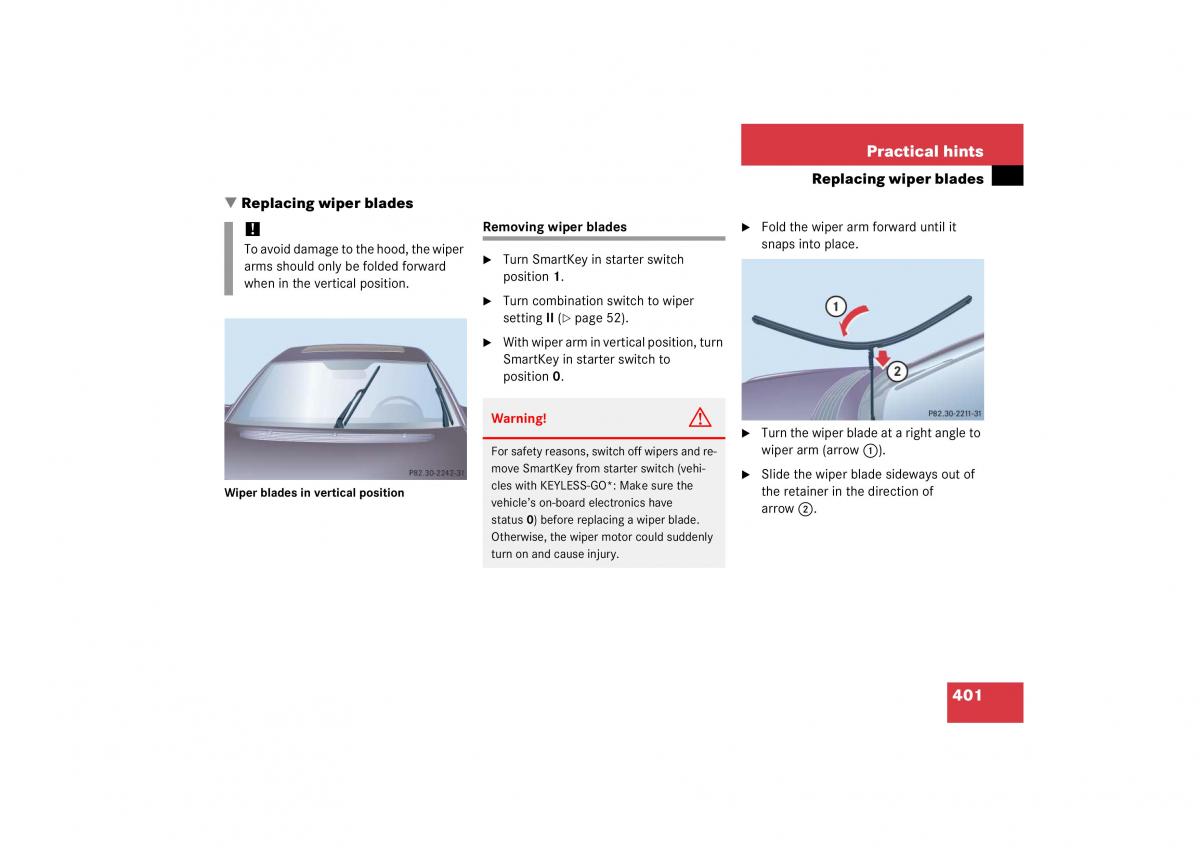 Mercedes Benz S Class W221 owners manual / page 402