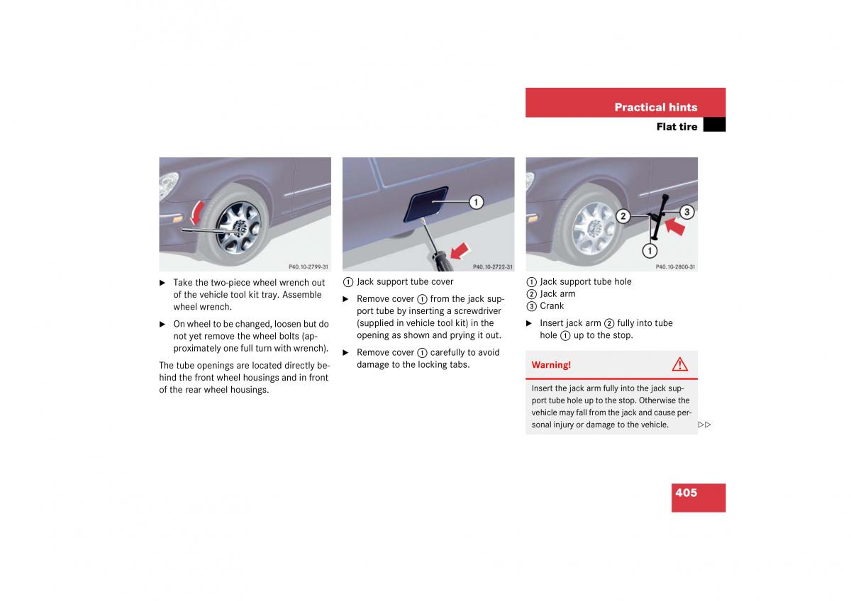 Mercedes Benz S Class W221 owners manual / page 406