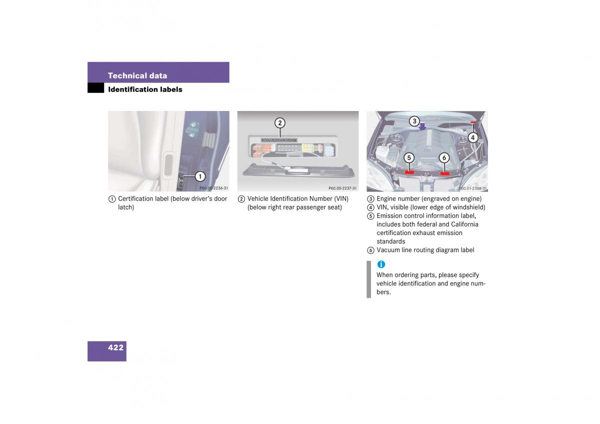 Mercedes Benz S Class W221 owners manual / page 423