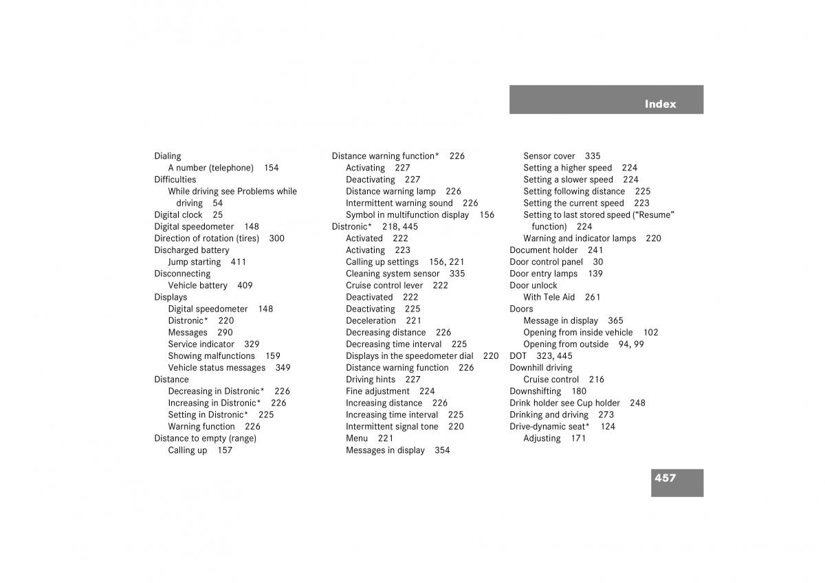 Mercedes Benz S Class W221 owners manual / page 458