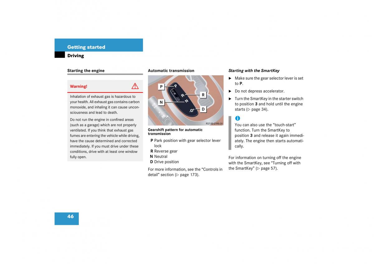 Mercedes Benz S Class W221 owners manual / page 47