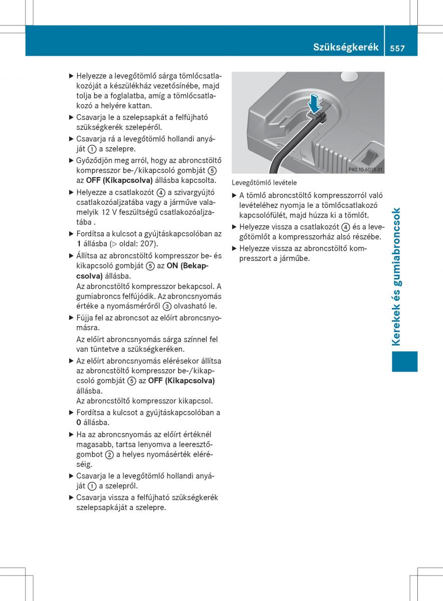 Mercedes Benz S Class W222 kezelesi utmutato / page 559