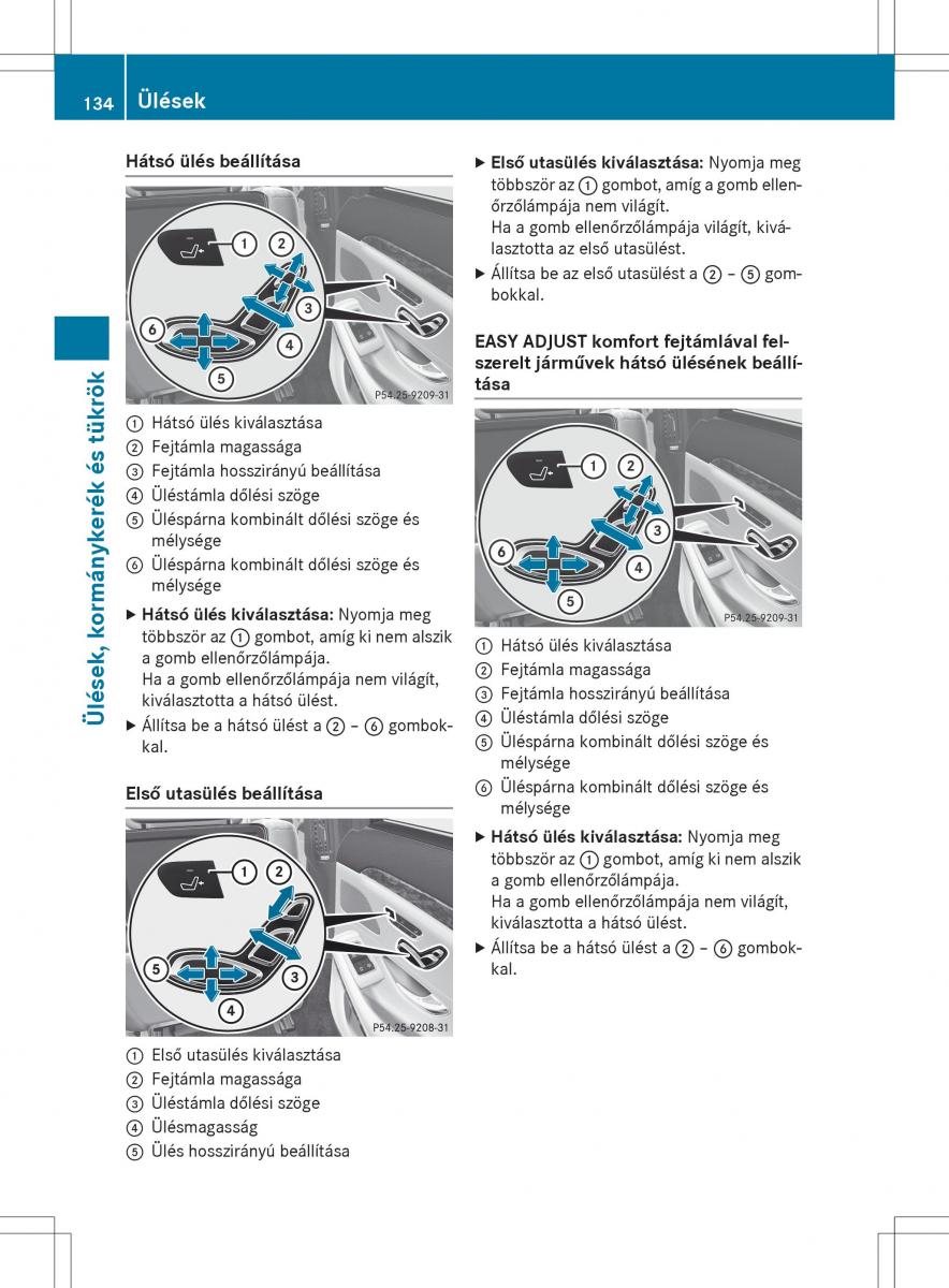 Mercedes Benz S Class W222 kezelesi utmutato / page 136