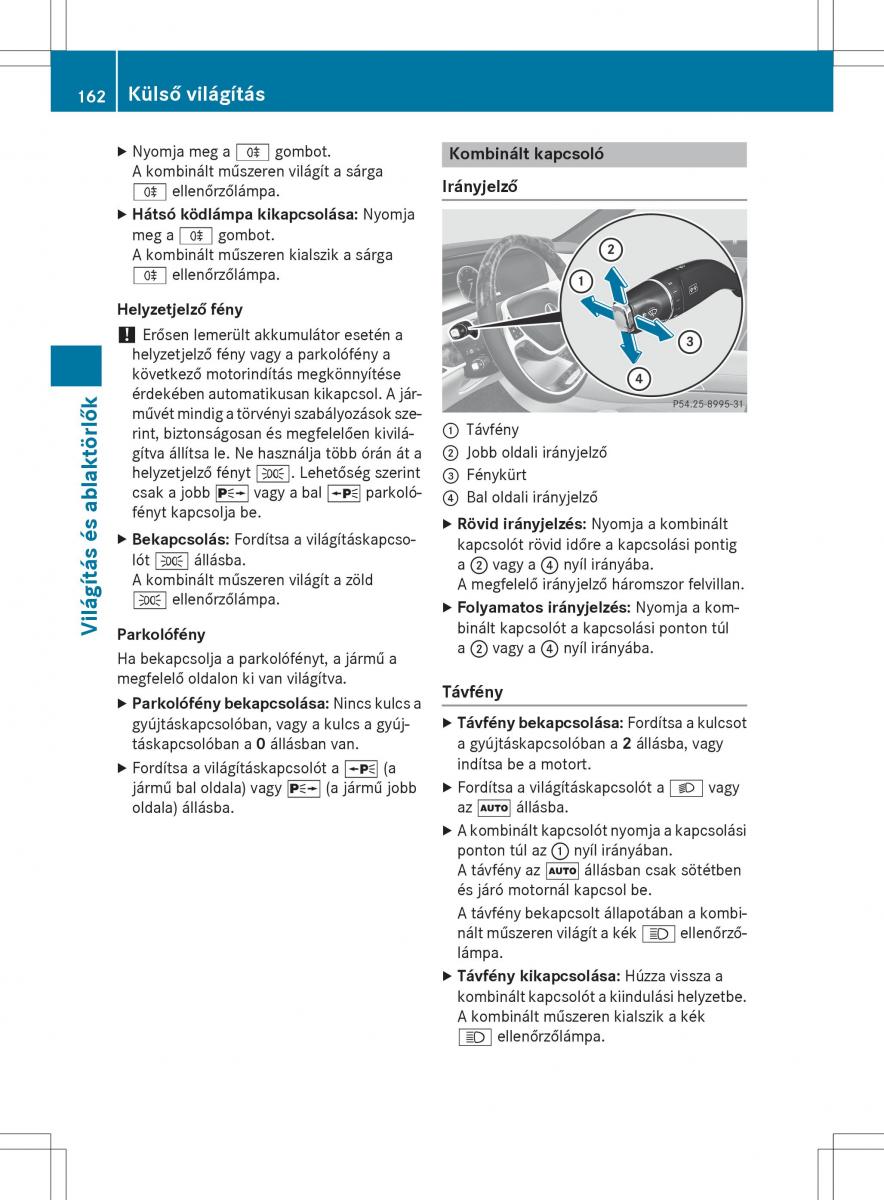 Mercedes Benz S Class W222 kezelesi utmutato / page 164