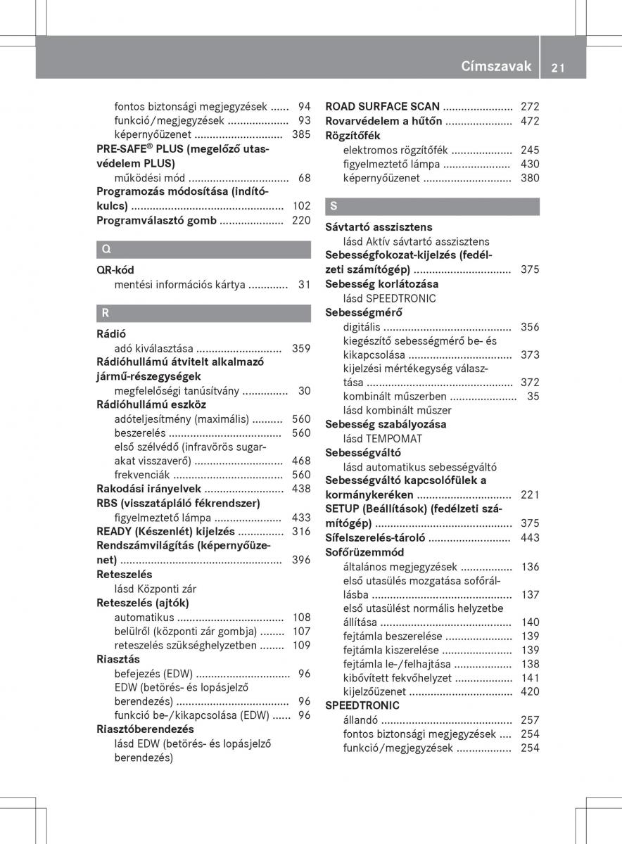 Mercedes Benz S Class W222 kezelesi utmutato / page 23