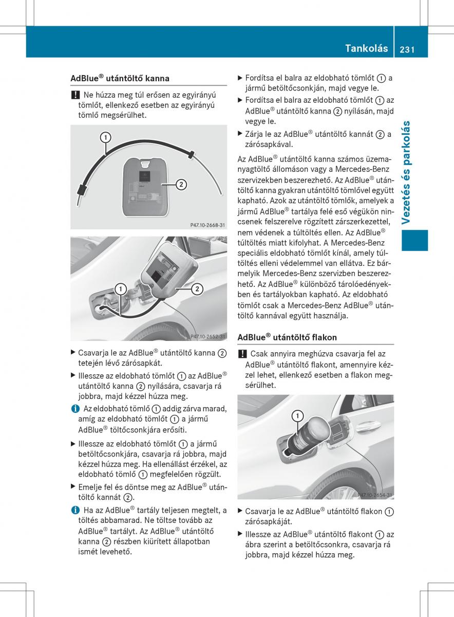 Mercedes Benz S Class W222 kezelesi utmutato / page 233