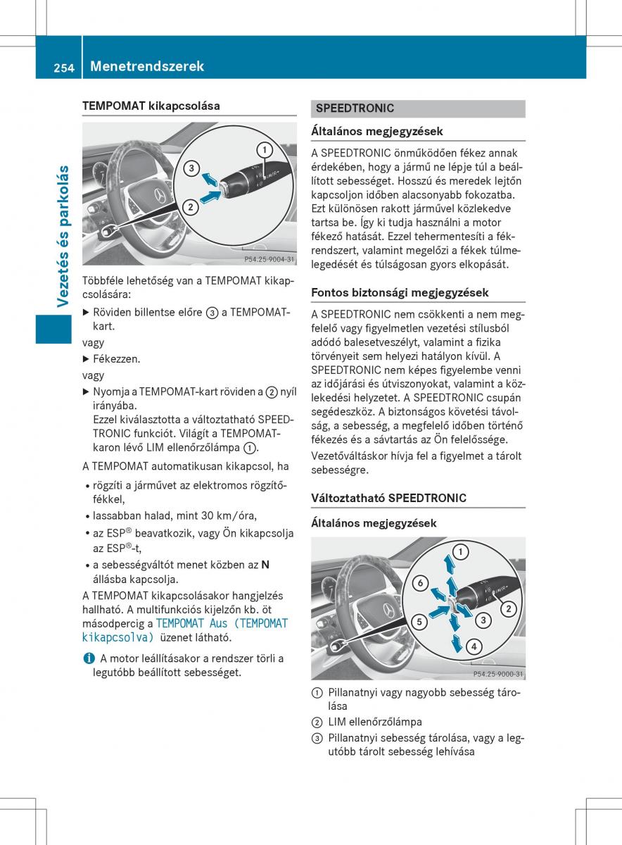 Mercedes Benz S Class W222 kezelesi utmutato / page 256