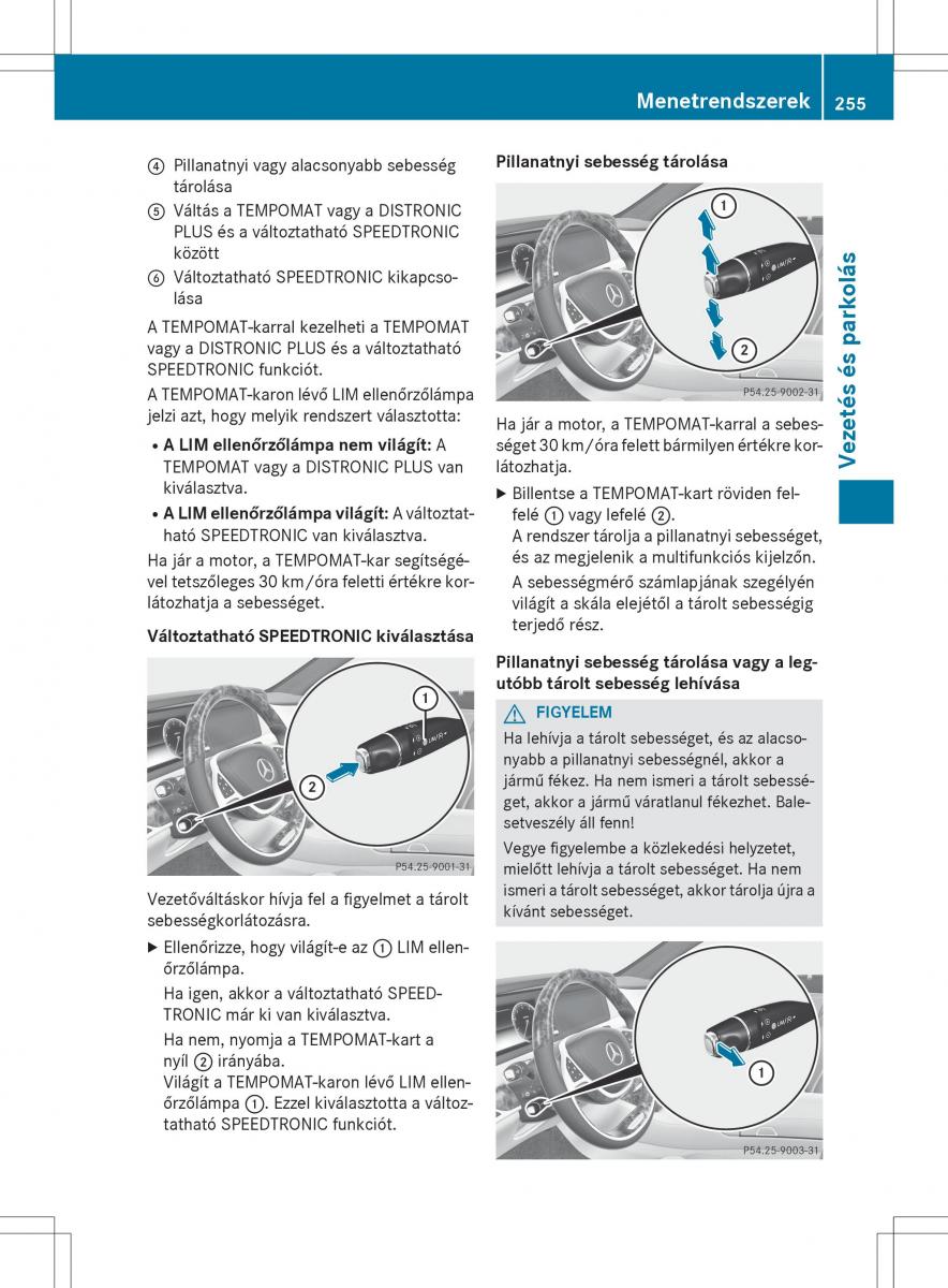 Mercedes Benz S Class W222 kezelesi utmutato / page 257