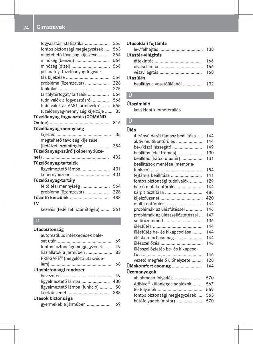 Mercedes Benz S Class W222 kezelesi utmutato / page 26