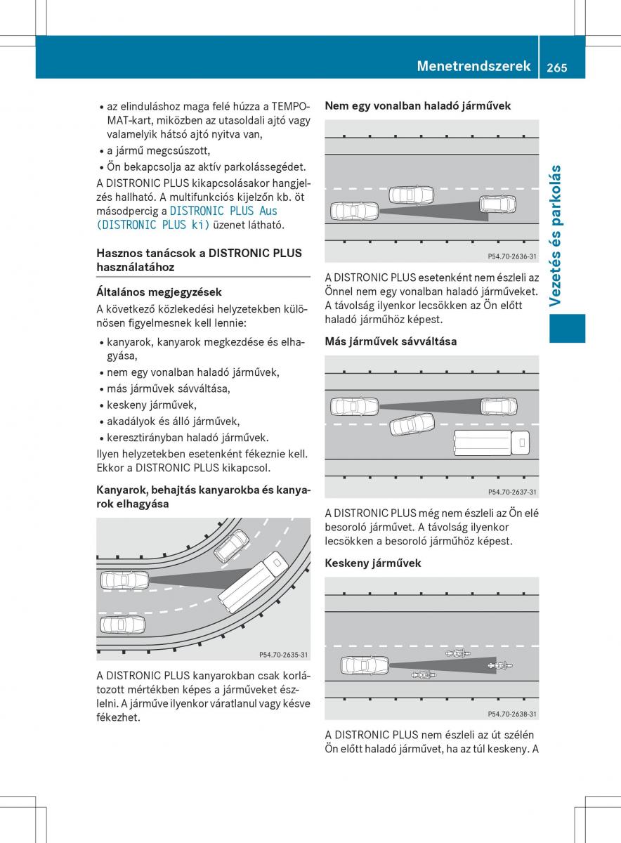 Mercedes Benz S Class W222 kezelesi utmutato / page 267