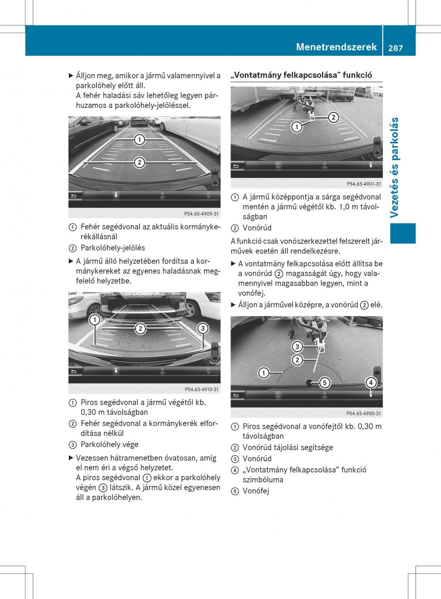 Mercedes Benz S Class W222 kezelesi utmutato / page 289