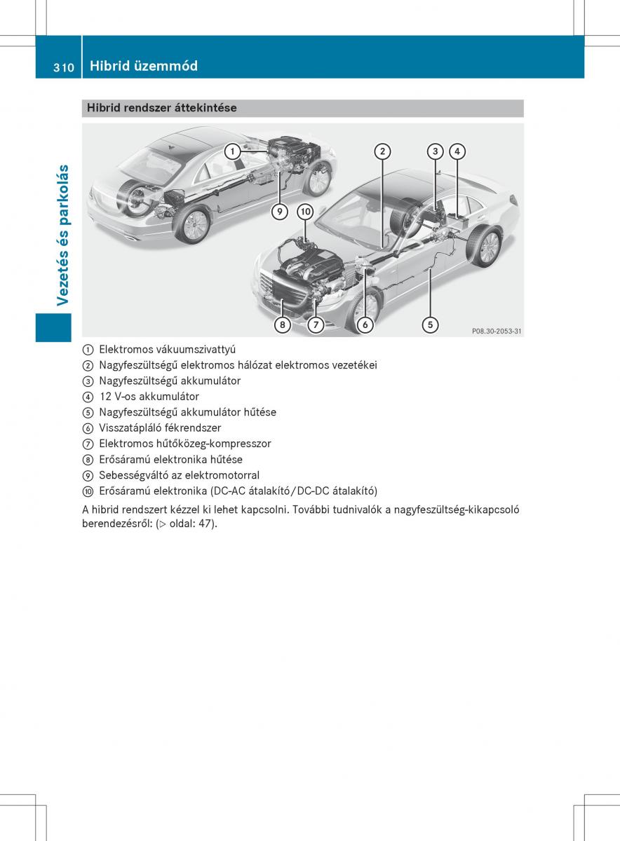 Mercedes Benz S Class W222 kezelesi utmutato / page 312